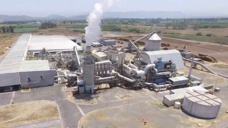 Arauco se refiere a incendio en planta de paneles en Teno