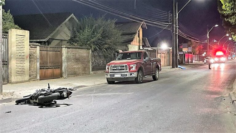 Joven motorista fallece tras protagonizar colisión en alameda sur de Curicó