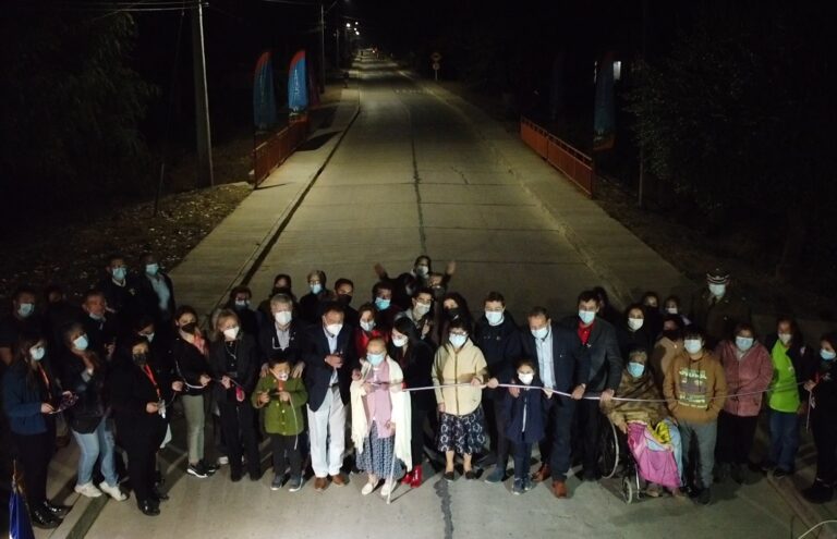 Municipio de Licantén inauguró pavimentación de calle Ciro Boetto