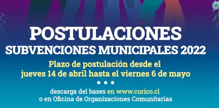 Dideco Curicó inició postulación a subvenciones municipales 2022