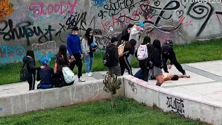 Nuevamente estudiantes curicanos propician hechos de violencia
