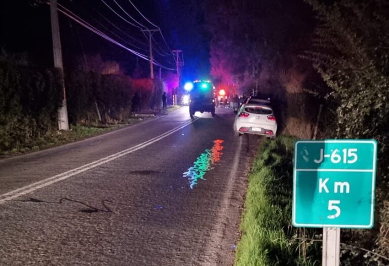 Ciclista de 24 años murió tras colisión en camino a Zapallar en Curicó