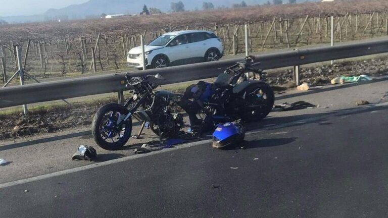 Motorista grave tras colisionar con un bus en la Ruta 5