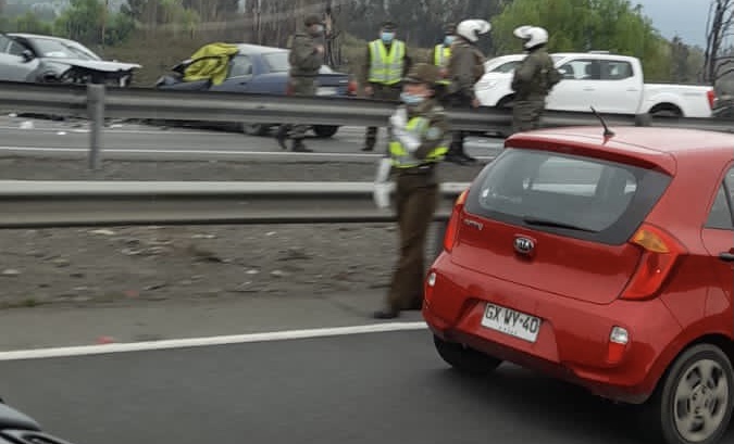 Accidente en la Ruta 5 deja una persona fallecida a la altura de Rengo