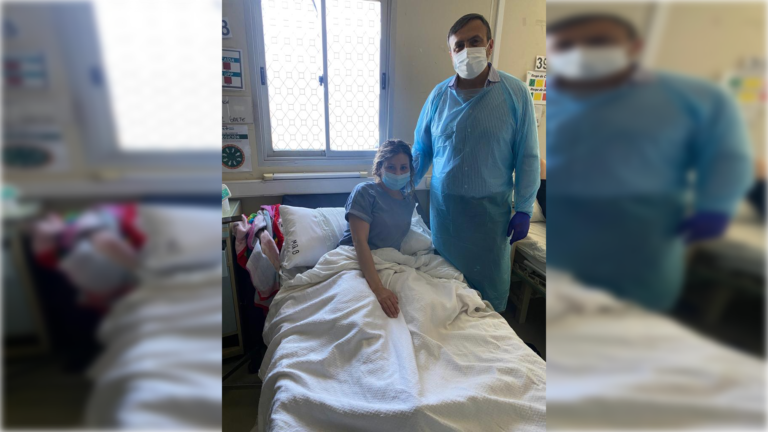 Diputado Pulgar visitó a la primera beneficiada con abdominoplastía