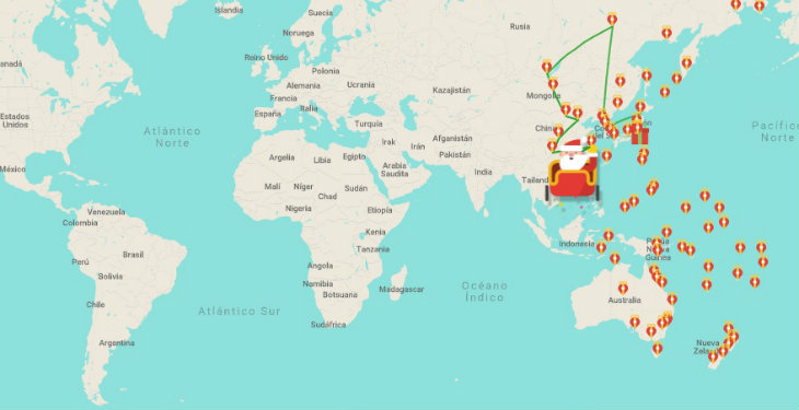 VLN Radio te muestra el recorrido del Viejito Pascuero en sus redes sociales