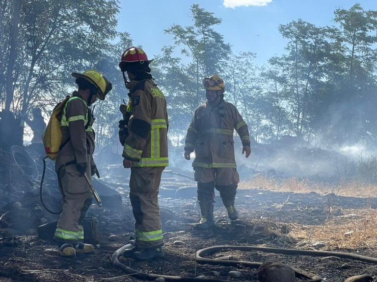 Bomberos mantuvo alerta por incendio a metros de estación de bencina