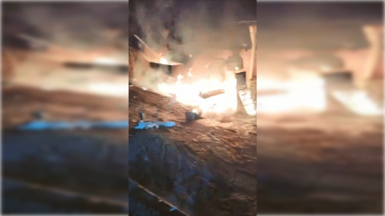 Incendio destruyó la “gruta del tony" camino a Villa Prat
