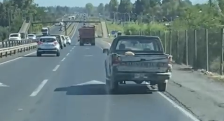 Denuncian temeraria conducción en Ruta 5 a la altura de Quilvo