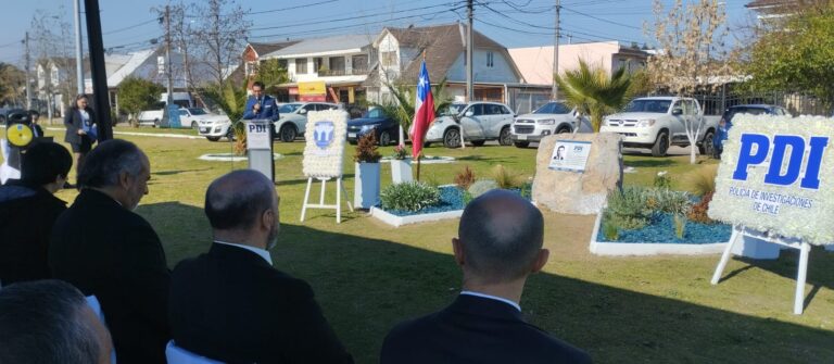 PDI conmemoró aniversario N°90 con homenaje a mártir en sector Rauquén