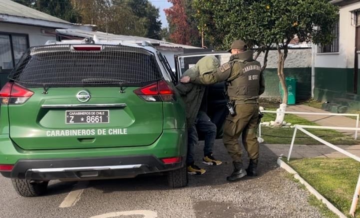 Carabineros detuvo a sujeto que baleó a dos personas en Población Manuel Rodríguez de Curicó