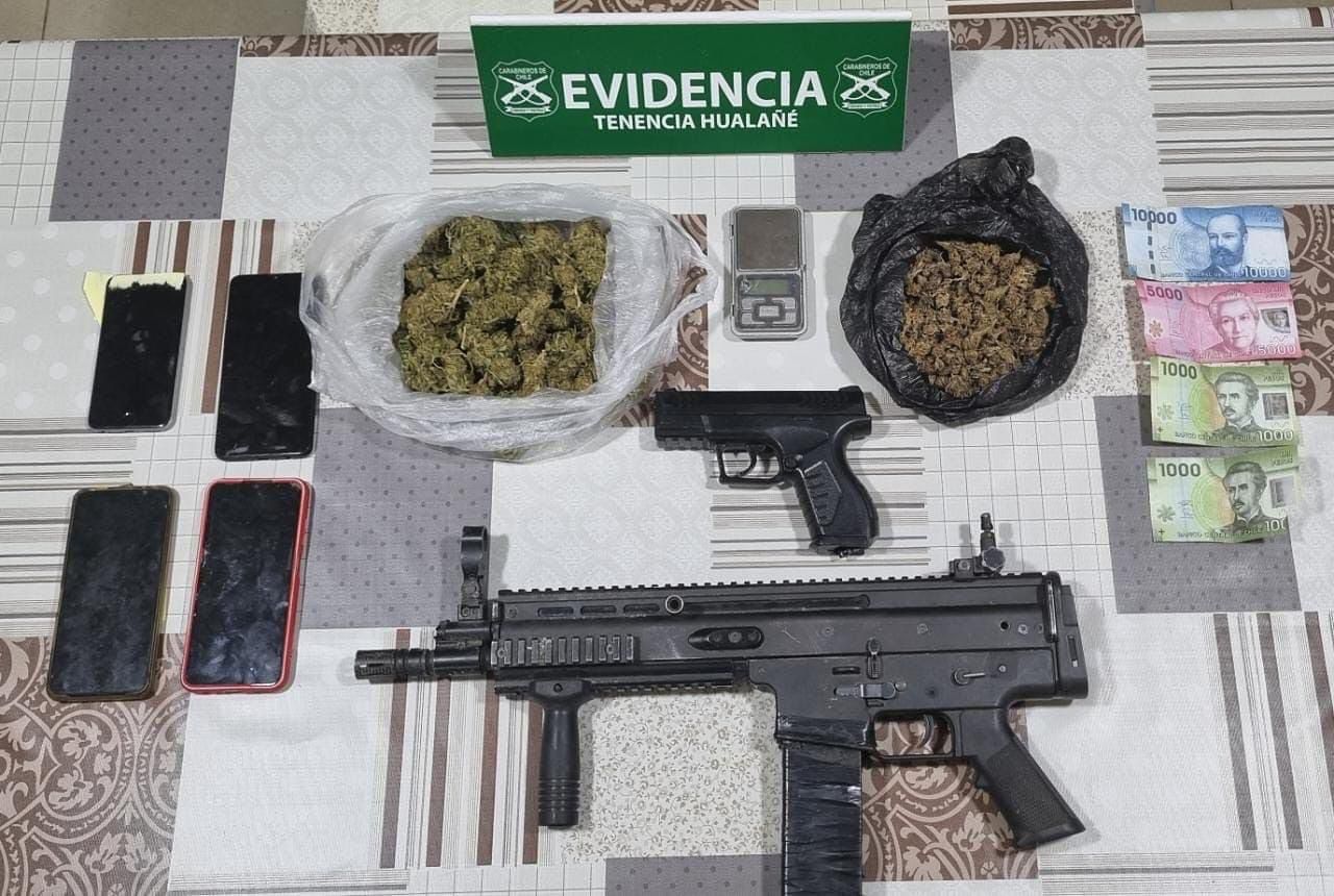 Formalizan a detenidos por tráfico de drogas en Hualañé