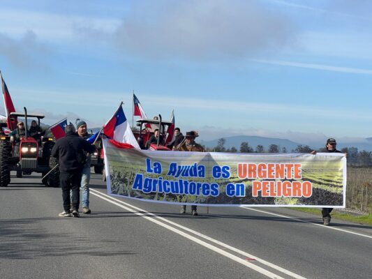 Agricultores del Mataquito confirman protesta en la Ruta 5 Sur