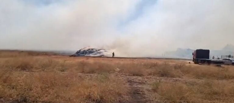 Incendio forestal en callejón Santa Julia activa la alerta SAE en Curicó