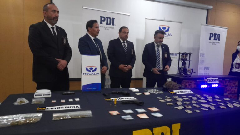 PDI desbarató banda dedicada al tráfico de drogas en operativo en cuatro comunas del Maule