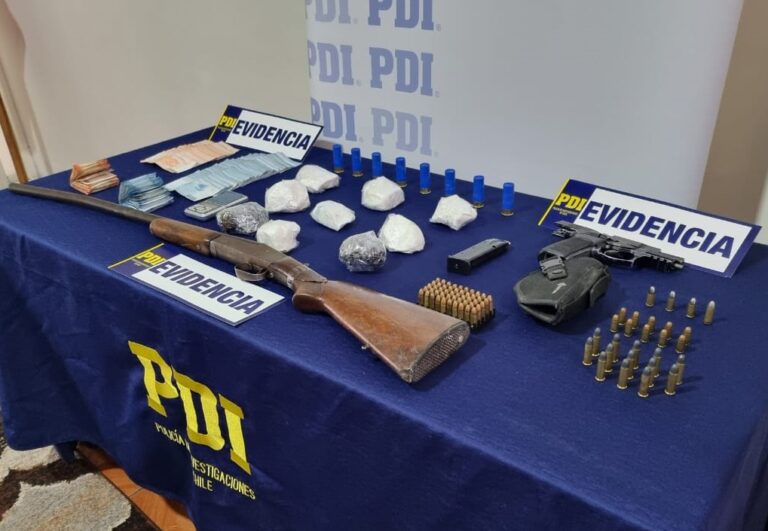 PDI de Curicó detuvo a banda criminal “Los Intocables” dedicada al tráfico de drogas y robos