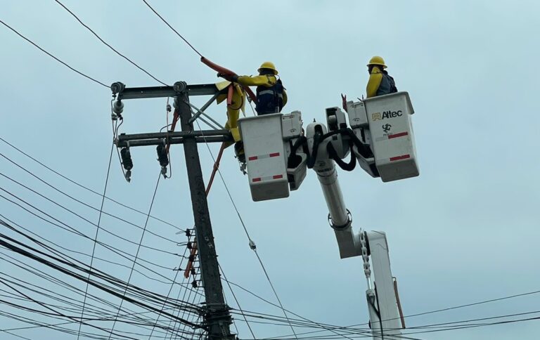 Continúan tareas de reposición de la energía eléctrica en la región del Maule