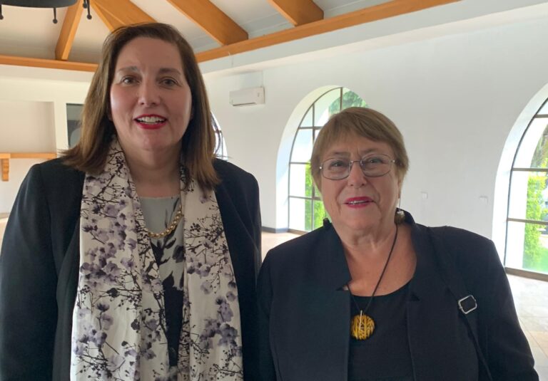 Senadora Vodanovic destacó “mensaje unitario y de probidad” de exPresidenta Bachelet previo a las elecciones