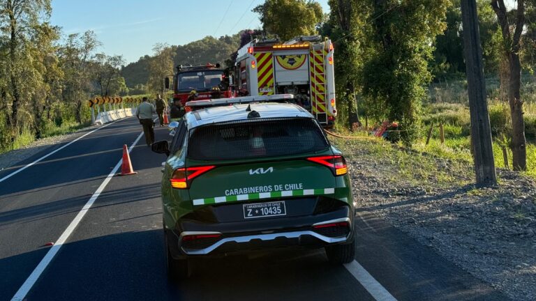 Dos personas fallecidas en accidente de tránsito en Rauco