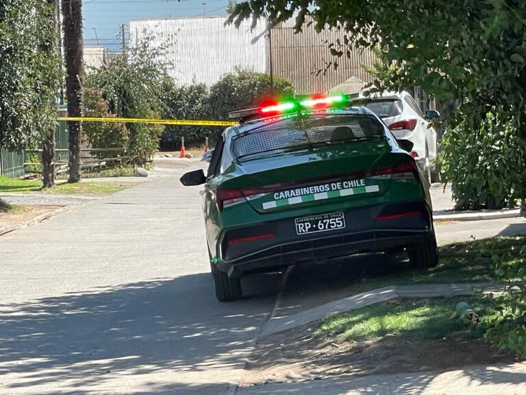 Carabinero dispara su arma de servicio ante amenaza de asaltante en Curicó