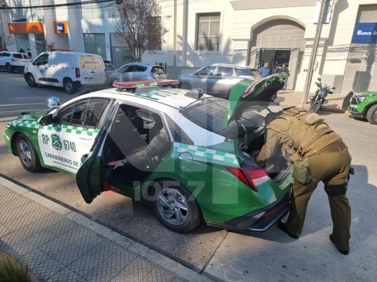 Mujer denuncia extorsión en Curicó: detenido la obligaba a realizar transacciones bancarias