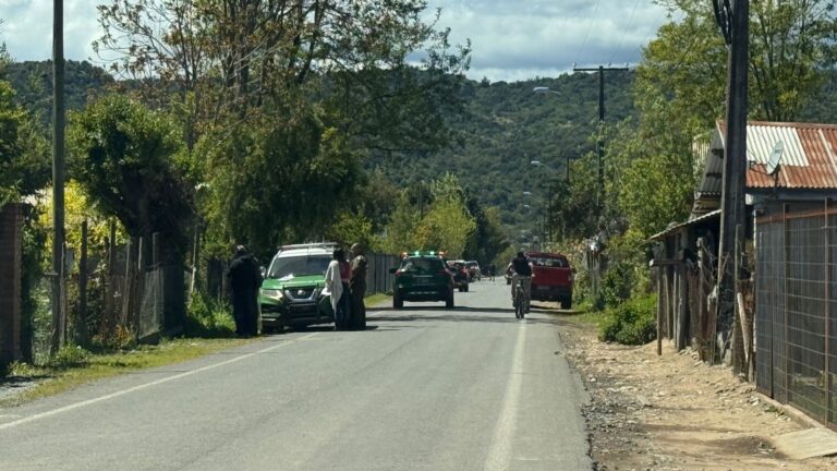 Procedimiento policial por herido a bala en Teno
