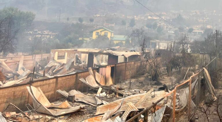Confirman 15 fallecidos por incendios forestales en la región del Bío Bío
