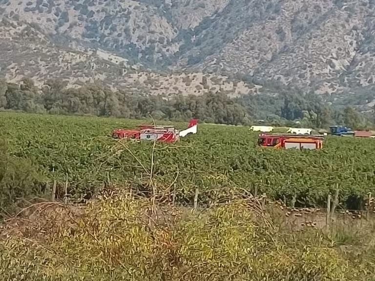 Avioneta se accidenta en Lolol dejando dos heridos leves