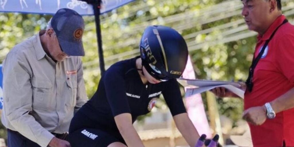 Trinidad Reyes es convocada a la selección nacional de ciclismo para competir en el extranjero