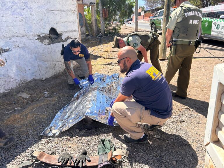 Hombre de 51 años fallece en Vallenar tras sufrir descarga eléctrica trabajando