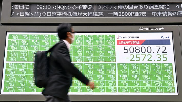 Mercados asiáticos en picada y petróleo al alza por tensión bélica