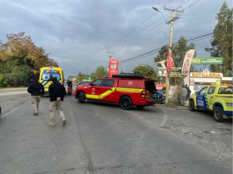 Niña de 8 años y un adulto mueren en accidente en Linares: camión huyó sin prestar auxilio