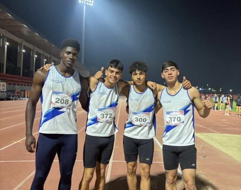 C. D. Manuel Larraín brilla en el Nacional de Atletismo U20 con oro en posta 4x100