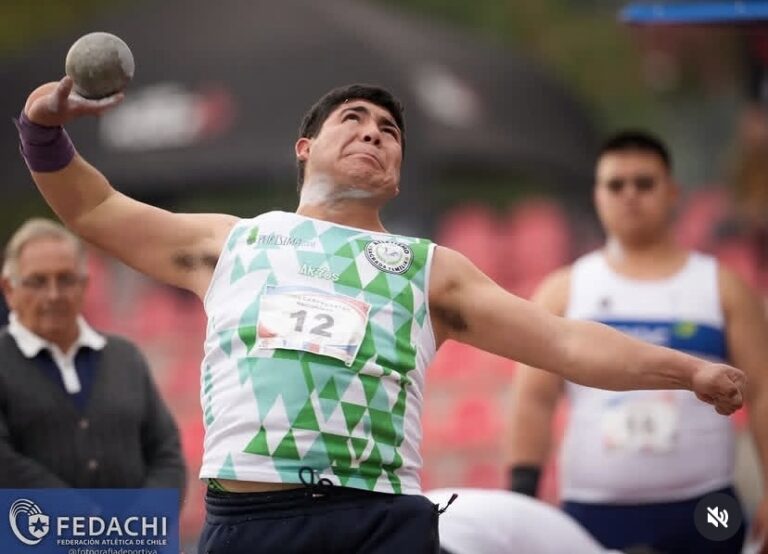 Sebastián Miranda se corona Campeón Nacional U23 de lanzamiento de bala