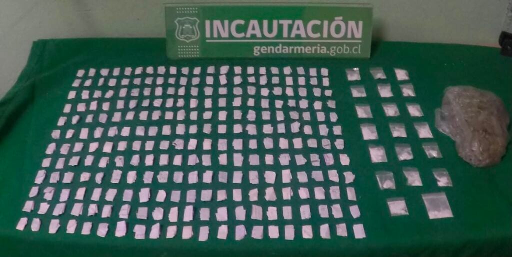 Gendarmes incautaron droga lanzada al interior de la Cárcel de Curicó