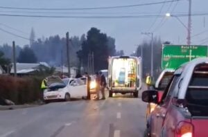 Operativo de emergencia logra rescatar ilesos a deportistas de Río Claro tras quedar atrapados en un bus por error de GPS
