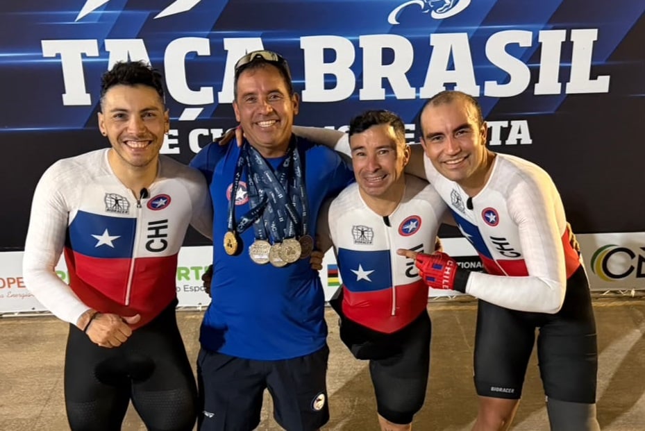 Chile brilla con cinco preseas en la primera jornada de la Copa UCI Taça Brasil de Pista