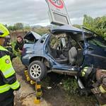 Persecución termina con adolescente detenido por drogas y choque a alta velocidad