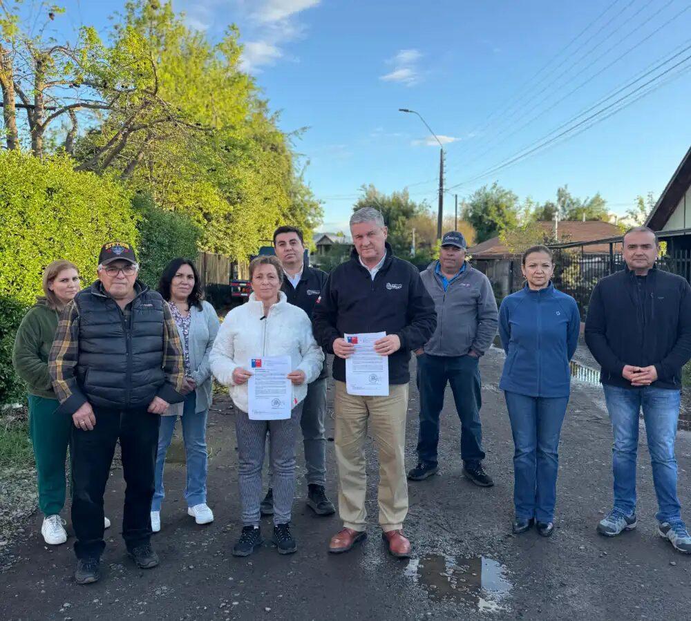 Vecinos del Pasaje 23 de Noviembre de Romeral avanzaron en obtención de alcantarillado tras gestión municipal