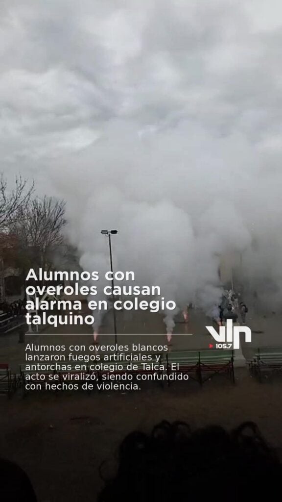 Alumnos con overoles causan alarma en colegio talquino
