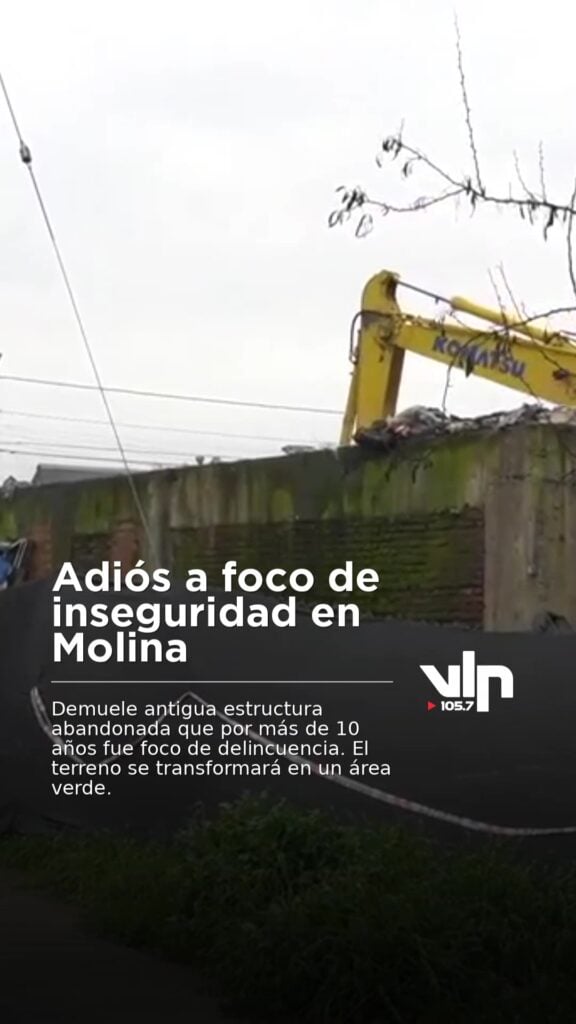 Adiós a foco de inseguridad en Molina