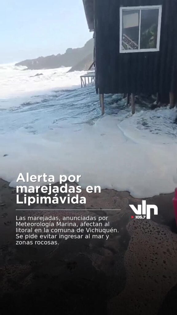 Alerta por marejadas en Lipimávida