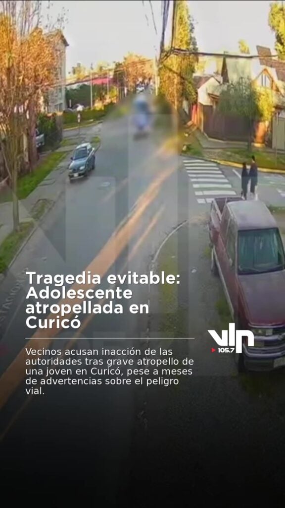 Tragedia evitable: Adolescente atropellada en Curicó