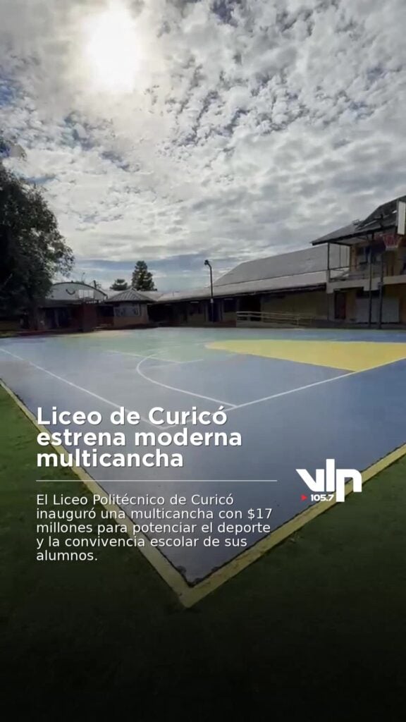 Liceo de Curicó estrena moderna multicancha