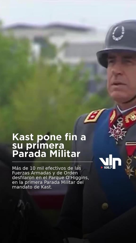 Kast pone fin a su primera Parada Militar