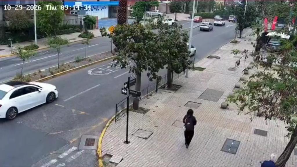 Estudiante universitario golpeado por rueda en Providencia